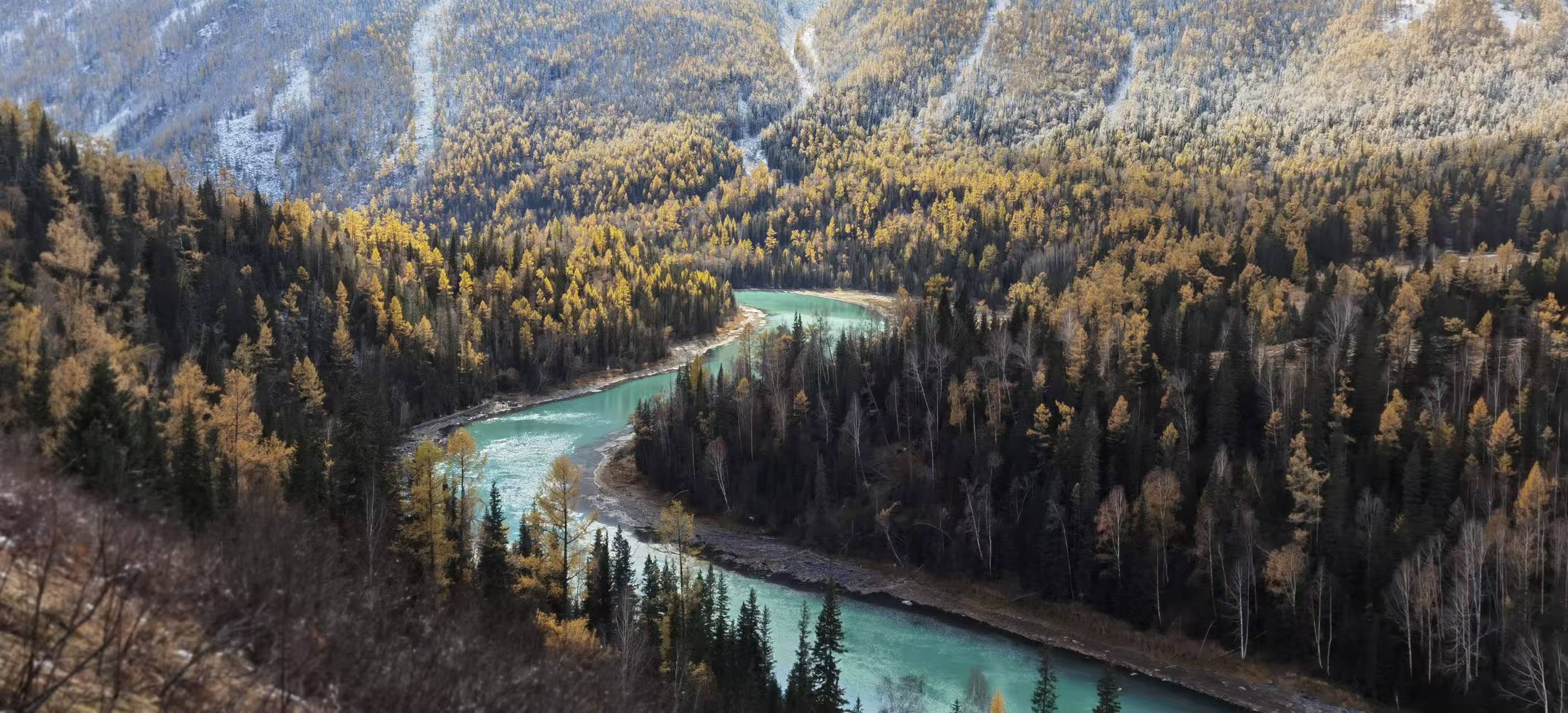 旅行日志：喀纳斯月亮湾，像是一副诗意画卷