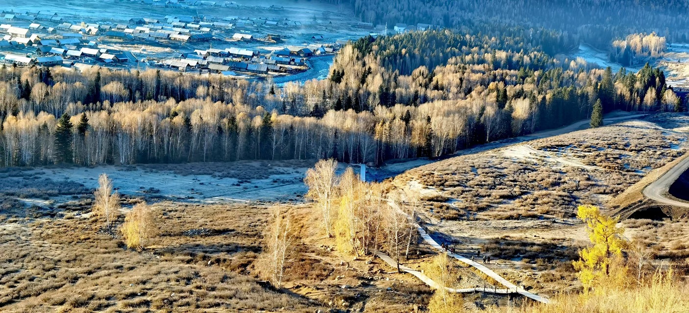 旅行日志：禾木的日出，犹如美丽的童话世界